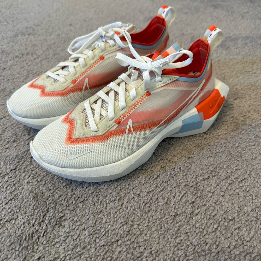 Nike White and Red Athletic Shoes